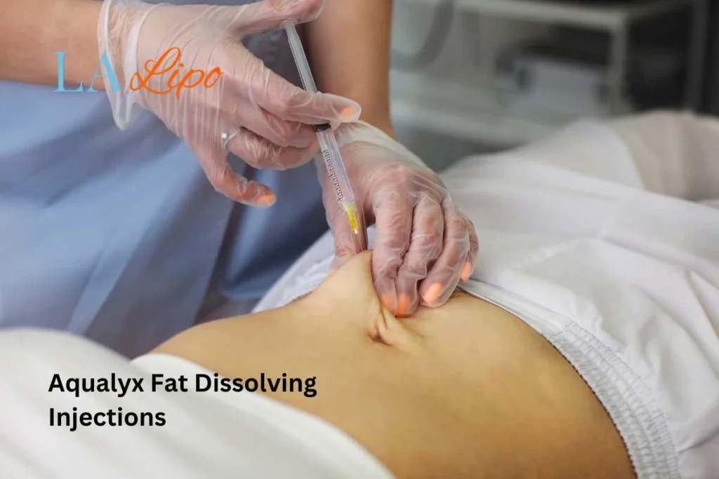 woman having fat dissolving injections Ashford in the stomach