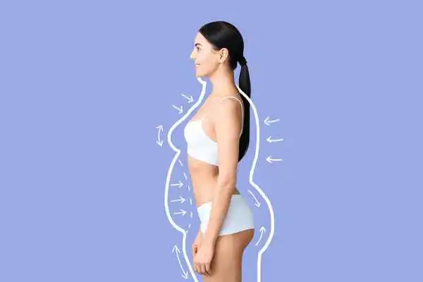 image of woman experiencing fat reduction treatment Ashford