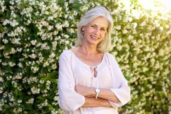 Older woman happy with urinary incontinence treatment Ashford