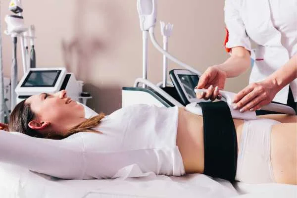 woman having body sculpting to help improve her body image and her mental health Ashford